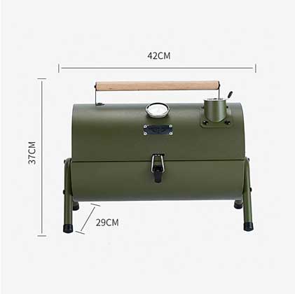 Draagbare houtskool BBQ Grill