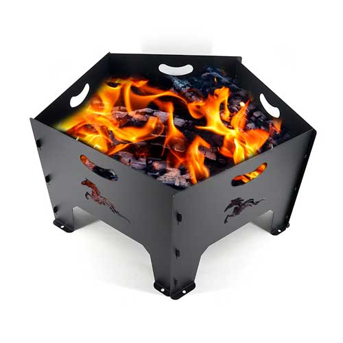 steel wood burning fire pit